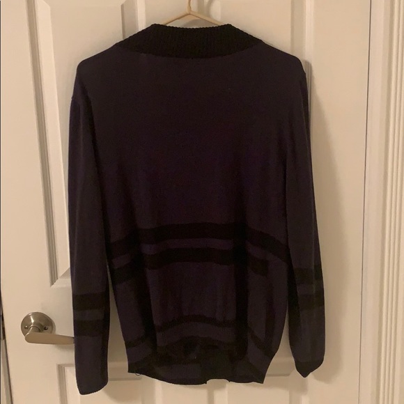 Oversized navy cardigan - Picture 2 of 4